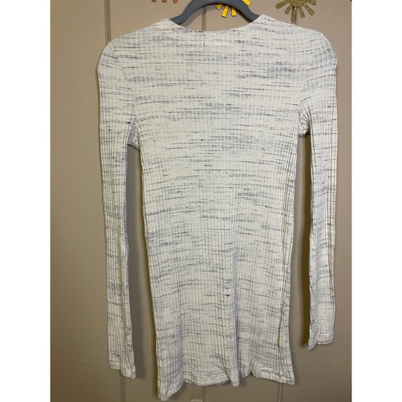 Monrow Cosmo Ribbed Cardigan in Heather Ash Medium New With Tags - Picture 4 of 4